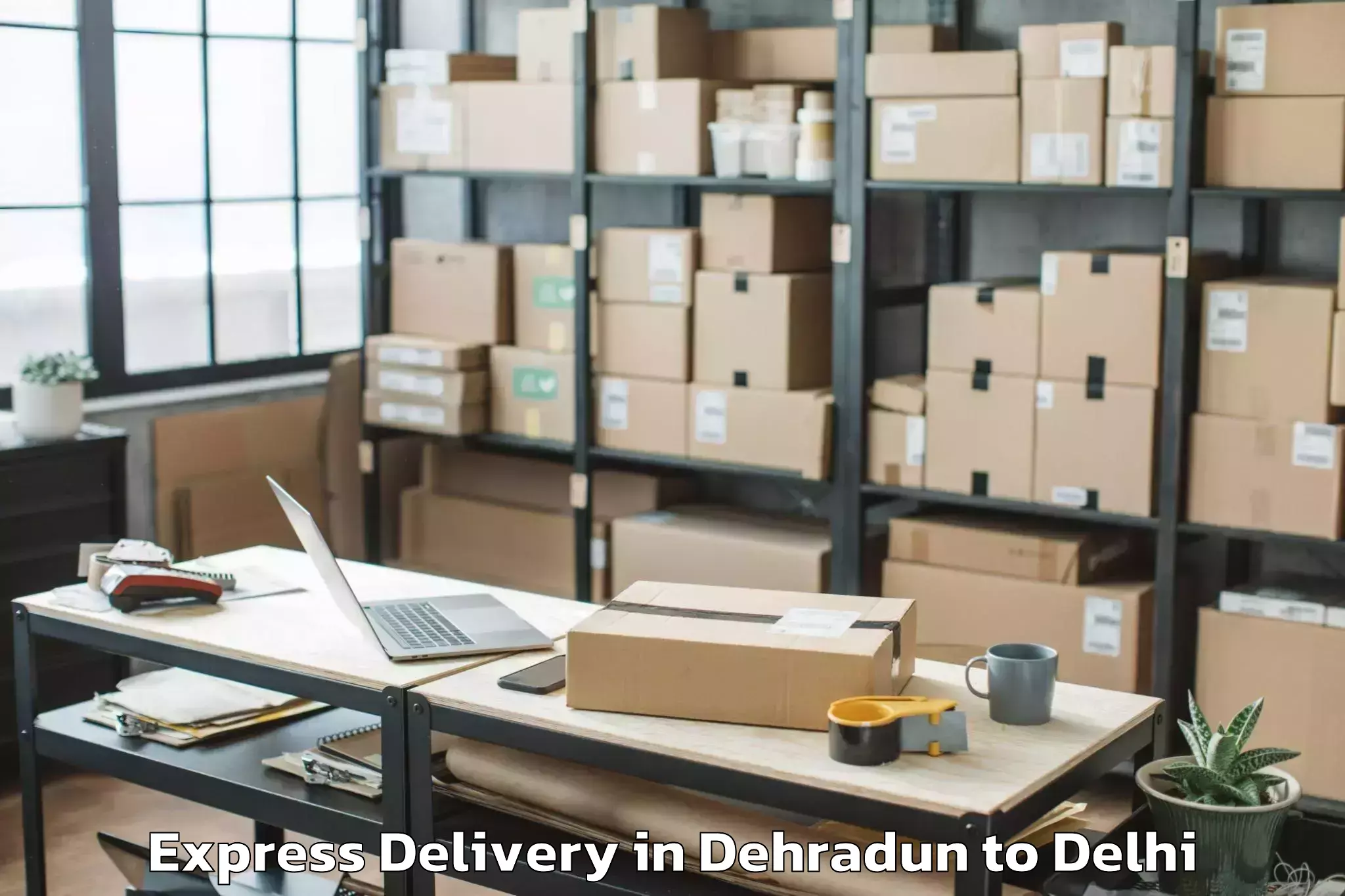 Easy Dehradun to Alipur Express Delivery Booking